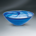 Cobalt and Alabaster Bowl